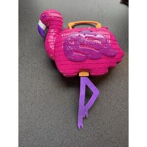Polly Pocket Flamingo Party Fold Up And Carry Play set With A Few Accessories